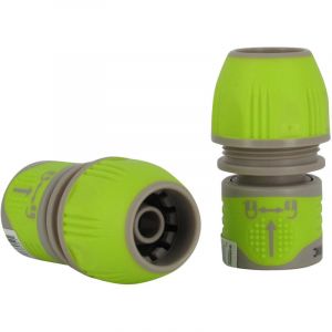 2 Raccords Rapides Universels Aquaflow - Diamètre 12/15/19 mm