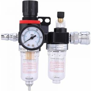 Régulateur de pression du filtre à air 1/4 Séparateur d'eau de l'huile Filtre à air Compresseur d'air Filtre du compresseur d'air avec coupe du