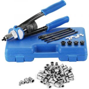 Dayplus - Pinces à écrou à rivets professionnelles 150 ensembles de riveteuses vis à écrou rivets M5 M6 M8 M10 M12