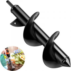 Shmshng - Foret h&eacute;licodal de tari&egrave;re de jardin, perceuse &agrave; main &eacute;lectrique sans fil foreuse tari&egrave;re, outil de creusement de perceuse de trou pour