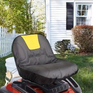 Housse de siège de tondeuse à gazon, Housse de siège de tracteur en polyester 600D Oxford avec surface de coussin rembourrée, Housse de siège durable
