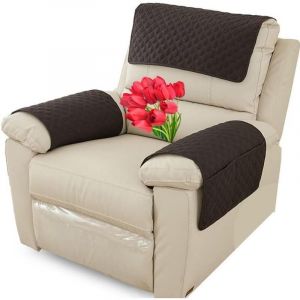 Housse D'appui-T&ecirc;te pour Meubles, Housse D'accoudoir, Canap&eacute; 1 Places avec Accoudoirs Housse de Protection pour Appuie-T&ecirc;te de Chaise Inclinable