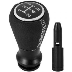 Pommeau de Levier de Vitesse Compatible pour Peugeot 106 107 205 206 207 306 307 308 405 406 407 408 508 605 806 807 Citroen C1 C3 C4(Blanc)