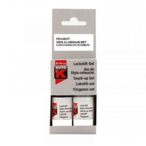 Stylo de retouche et vernis pour carrosserie - Peugeot - 611A Gris aluminium