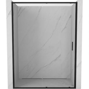 Mexen - Exo porte de douche coulissante 140 cm, transparent, noir - 8151-140-000-70-00