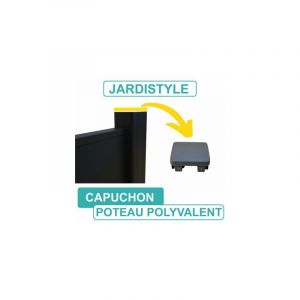 Cloture&jardin - Capuchon pour Poteau Aluminium Polyvalent 4 Entrées