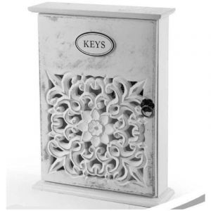 Bo&icirc;te &agrave; Cl&eacute;s Murale En Bois 20 X 6 X 26 Cm D&eacute;coration Cl&eacute;s 784712