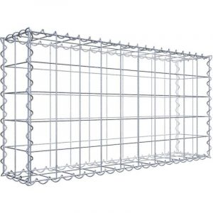 Gabiona - Gabiondeco - Gabion 100 cm x 50 cm x 20 cm (l x h x p). mailles 10 x 10 cm. Spirale - Made in Germany
