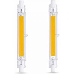 [JAMAIS UTILIS&Eacute;] LED R7S 118mm 10W Blanc Chaud 3000K 1000lm R7S J118 Ampoule Halog&egrave;ne &Eacute;quivalent &agrave; 80W 100W Non-Dimmable R7S 118mm Slim COB Ampoule