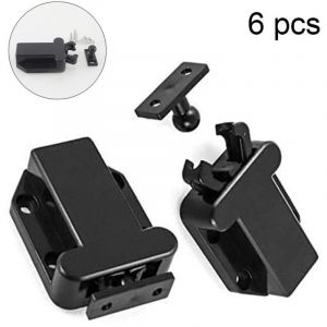 6 Pi&egrave;ces loqueteau &agrave; pression Ruptures Federschn&auml;pper avec des Vis, T&uuml;rriegel pour Portes d'armoires de Cuisine Armoires &agrave; la Maison de Meubles Tiens