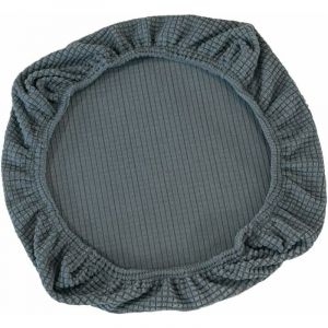 Housse de si&egrave;ge extensible pour chaise de bureau - Housse de si&egrave;ge de chaise pivotante de bureau grise