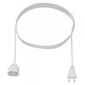 Bachmann - 233.286 alimentation Rallonge 2.5 a blanc 5.00 m H03VVH2-F 2X 0,75 mm² C264281