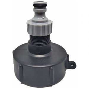 Mamelon Raccord Rapide pour Cuve 1000 L, S60X6 IBC Raccord Robinet Multitanks Raccord, Connecteur De Tuyau pour Adaptateur De R&eacute;servoir IBC (Sortie