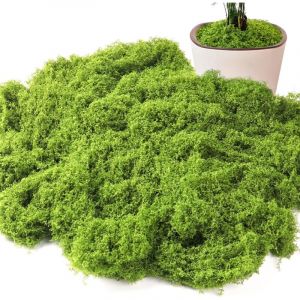 150 g de mousse artificielle pour d&eacute;coration, fausse mousse pour artisanat, mousse artificielle pour murs, tables, cr&egrave;ches, mod&eacute;lisme, mariage,