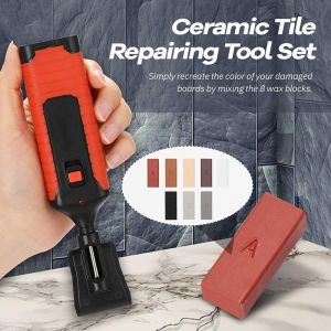 Kit d'outils de Réparation de Carrelage en Céramique, Kit d'outils Multifonctions pour la Réparation de Carreaux de Remplissage (Kit de Réparation