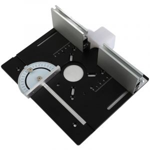 Tonysa - Table DéFonceuse Plaque Aluminium Costume, Table Fraisage Insert Avec Support De Torsion Coudé, DéFonceuse Plaque, Defonceuse a Bois