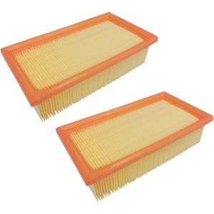 Lot de 2 filtres &agrave; lamelles de rechange pour K&auml;rcher 6.904-068, K2000E, K2000TE, K3500E, K3501, NT351 Eco, NT2000E, NT3500E, NT3501E, NT 14/1 Classic