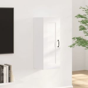 Maison Chic - Armoire suspendue Armoire de cuisine Meuble haut de Cuisine Blanc 35x34x90 cm Bois d'ingénierie 15874