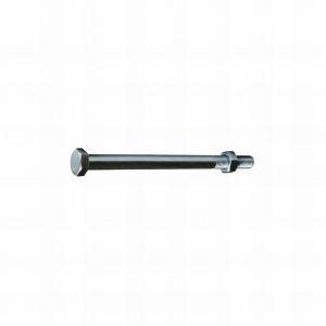 Rotofor - 25 Boulons de Charpente tête hexagonale zingués - diamètre 16 mm - Longueur 300 mm