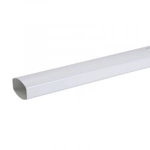 Nicoll - Tuyau de descente ovation 90 x 56 'TD95' Blanc, l. 4m