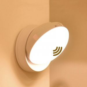 (1 pi&egrave;ce) Applique murale LED d'int&eacute;rieur avec d&eacute;tecteur de mouvement, de type C, rechargeable, avec interrupteur, rotatif &agrave; 360&deg;, &eacute;clairage mural