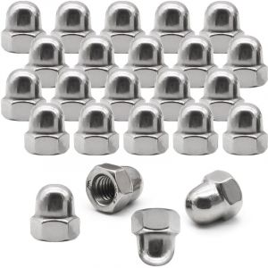 Csparkv - 20 Pi&egrave;ce &Eacute;crous Borgnes, &Eacute;crous Borgne M10 Hexagonaux din 1587 Forme Haute Hexagonale Capuchon D'&eacute;crou, &Eacute;crou Cache-Vis pour Vis Boulons,