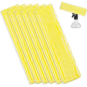 6 Pcs Chiffons de Nettoyage en Microfibre pour Karcher Bonnette Microfibre Lingette pour Lave Vitre Karcher WV2 WV5 WV6 Plus Premium pour Nettoyeur