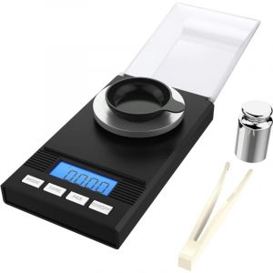 Yzmrbdqc - homgeek Balance milligramme 50g / 0,001 g, balance de précision, balance mg, balance milligramme, balance de poche, balance de laboratoire