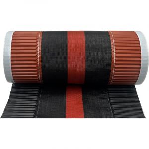 Bande Closoir de Fa&icirc;tage Souple Ventil&eacute; en Polypropyl&egrave;ne et Aluminium &ndash; Noir