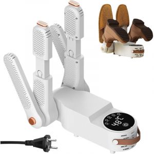 S&egrave;che-Chaussures &eacute;lectrique, Seche Chaussure de Ski avec Affichage num&eacute;rique, Seche Bottes Double Rack, Chauffe-Pieds, s&egrave;che-Gants,