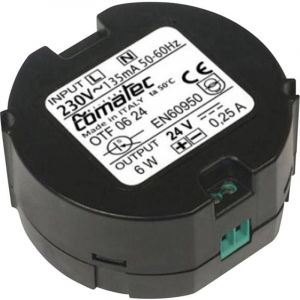 Alimentation miniature pour boîtes de dérivation Comatec OTF/06.24RA n/a 6 w 1 pc(s)