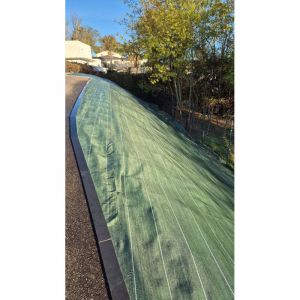 ZENLYS Toile de paillage professionnelle anti mauvaises herbes Longueur 20m Largeur 5,15m Vert 130g m2 Grande Largeur 5M