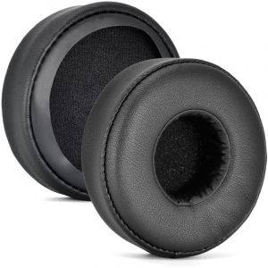 Coussinets d'oreille de rechange noirs, compatibles avec les casques Sony MDR-ZX100/ZX110/ZX220BT/ZX300/ZX310/ZX330. Ces coussinets antibruit sont
