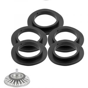 Memkey - Lot de 5 joints d'&eacute;tanch&eacute;it&eacute; pour bonde de baignoire, lavabo, lavabo de salle de bain, joint &agrave; l&egrave;vre, joint en caoutchouc pour filtre &agrave;