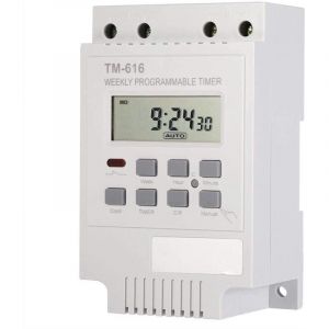 12V Programmateur Hebdomadaire Digital Interrupteur Minuterie Économiseur D'énergie Commutateur Électrique (White)