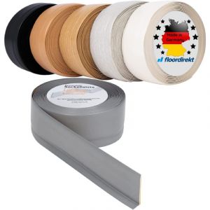 Plinthe auto-adhésive, 50 x 15 mm, Noir, l = 25 m, Plinthe de cuisine, Plinthe pvc flexible