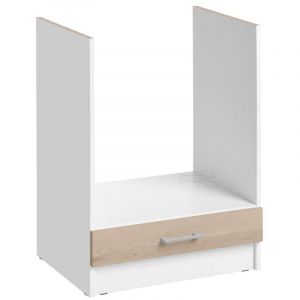 Meuble pour four encastrable Eco Chene Naturel l 60 cm