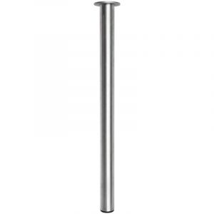 Vivol - Pied de table inox brossé - Argent - 50 x 720 mm - Argent