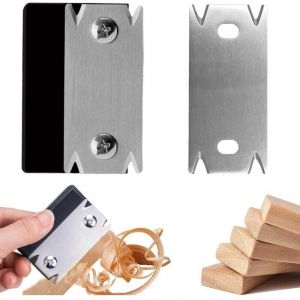 Coupe-Bordure pour le Bois, Lame de Coupe-Bordure pour le Travail du Bois, Portable Coupe-Bande de Chant Manuel avec 1 Lame de Rechange, Raboteuse