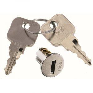Barillet de remplacement pour serrures lehmann avec 2 cl&eacute;s m&eacute;talliques profil B1 Insert Cylindre Porte Bo&icirc;te aux lettres Meuble Noyau Verrou