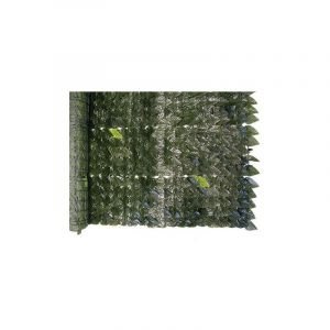 Lifeingarden - Haie artificielle feuilles de laurier en pvc vert 1,5x3 mt feuilles synthe'tiques lavables pour usage exte'rieur