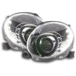 Phare Daylight led drl look Fiat 500 07- chromé -