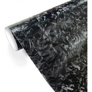 Noir, 30 x 150CM)Covering Voiture Forg&eacute;, Film Covering Carbone en Vinyle, Autoadh&eacute;sif Imperm&eacute;able sans Bulles, Autocollant Voiture pour la D&eacute;coration