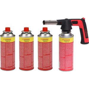 Rothenberger Industrial - rs 220 Chalumeau &agrave; gaz avec 4 x RoButan 220g Piezo 180-360 &deg;c rotation/dessus de la t&ecirc;te - 1500005151
