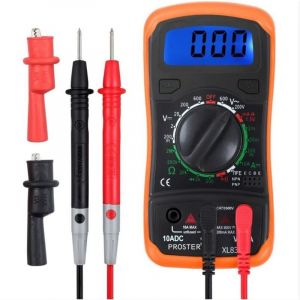 Multimètre Numérique Mini-Multimètre de Gamme Manuelle Testeur des Piles Mètre Compteur dmm pour Bricolage Test de Voltage ac dc Courant dc