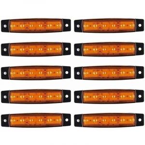 ZVD Feux de Position Camion 10PCS LED Feux De Signalisation Latéraux Feux de Gabarit Latéraux DC 12V LED Feux De Position CôTé Lampe Accessoires De