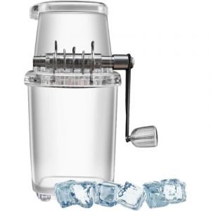 Broyeur Manuel Glace Manivelle,Ice Crusher,Appareil Glace Pilée,Accessoire De Bar Ice Crusher Manuel,Manual Crusher,pour Bar,Cocktails,Boissons