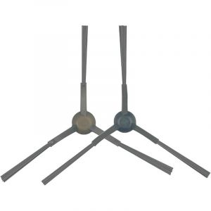 Lot de 2 brosses lat&eacute;rales de rechange pour robot aspirateur compatible avec balayeuse Eureka E10S - Forehill