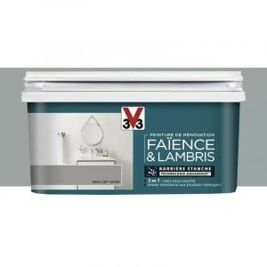 Peinture De R&eacute;novation V33 Fa&iuml;ence & Lambris Gris Loft 2 L