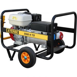 Ayerbe - 5420080 - Groupe &eacute;lectrog&egrave;ne 5500 h tx Honda GX270 380 V triphas&eacute;